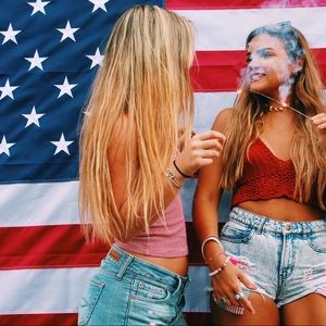 Red/White Striped Tank